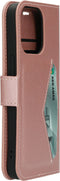 Mobiparts Classic Wallet Case - iPhone 13 Pro - Ruimte voor pasjes - Roze