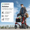 Medzone Fortis - Rollator Lichtgewicht Opvouwbaar - Zitfunctie Rugleuning Stokhouder - Rood