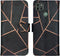 iMoshion Hoesje Geschikt voor Motorola Moto G9 Power Hoesje Met Pasjeshouder - iMoshion Design Softcase Bookcase - Goud / Zwart / Black Graphic