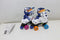 K3 Rolschaatsen - Verstelbaar 30-33 - Quick-lock snelsluiting - Wit - Regenboog