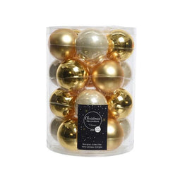 Decoris kerstballen - 20 stuks - 6cm - glas