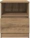 vidaXL - Nachtkastjes - 2 - st - 40x40x50 - cm - bewerkt - hout - artisanaal - eiken