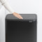 Brabantia Bo Touch Bin Hi - Prullenbak - 2 x 30 liter - Afvalscheiding - Matt Black (2 stuks)