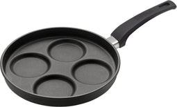 Eurolux ei-/ Pannenkoekenpan met afneembare steel 26 x 3,5 cm flexinductie / combizone Bosch en Siemens Compatible