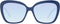 Emilio Pucci EP0165 90W Zonnebril - Dames - Blauw