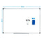 Coast Whiteboard Magnette Table schrijft paneelwandtafel memoboard met aluminium frame 90 x 60 cm