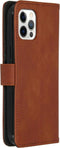 iMoshion Hoesje Geschikt voor iPhone 12 Pro / 12 Hoesje Met Pasjeshouder - iMoshion Luxe Bookcase - Bruin