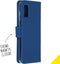 Accezz Samsung Galaxy A41 - Wallet Softcase Bookcase - 3 pashouders - Blauw