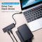 Vention TGKBB - USB-C Hub - 4x USB 3.0 poorten - Zwart