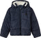 NAME IT NKMMAKE PUFFER JACKET - Puffer jas - Teddyvoering afneembare capuchon - Donkerblauw - Maat 152