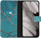 iMoshion Hoesje Geschikt voor Google Pixel 8 Pro Hoesje Met Pasjeshouder - iMoshion Design Softcase Bookcase - Meerkleurig / Blue Graphic