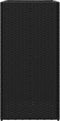 vidaXL - Plantenbakken - 2 - st - 40x40x80 - cm - poly - rattan - zwart