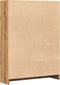 vidaXL - Boekenkast - 80x24x109 - cm - bewerkt - hout - artisanaal - eikenkleurig