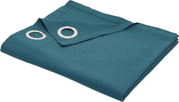 Oogjesgordijnen effen ESSENTIAL PANAMA - Donkergroen - 140x240 cm