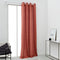 Oogjesgordijnen effen ESSENTIAL PANAMA - Rood - 140x240 cm
