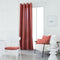Oogjesgordijnen effen ESSENTIAL PANAMA - Rood - 140x240 cm