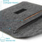 imoshion Vilten Soft Laptop Sleeve - Laptop Hoes geschikt voor 13 / 13.3 / 13.6 / 14 / 14.2 inch - Donkergrijs