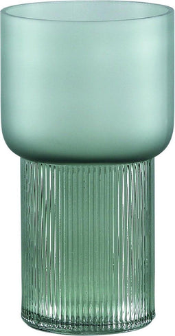 PTMD Kandis Vaas - H18 x Ø8 cm - Glas - Groen