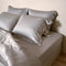 Coco & Cici - Tencel Sateen Hoeslaken 200 x 200 cm - 2 Persoons Beddengoed - Lyocell - Elastiek Rondom - Taupe - Extra Zacht
