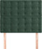 vidaXL - Hoofdborden - 2 - st - 90x5x78/88 - cm - fluweel - donkergroen