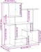 vidaXL - Kamerscherm - / - boekenkast - 92x29x112 - cm - bewerkt - hout - wit