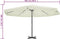 vidaXL - Parasol - Samos - 500 - cm - aluminium - wit