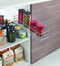 Metaltex - Kitchen Slide - Kruidenrek Uitschuifbaar - Schuifbaar Mandje - Voor Binnenzijde Keukenkast - 12x42x7 cm