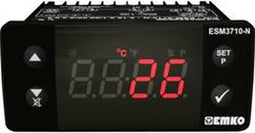 Emko ESM-3710-N Tweestandenregelaar Temperatuurregelaar Pt100 -50 tot 400 °C Relais 16 A (l x b x h) 65 x 76 x 35 mm