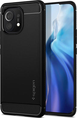 Spigen Rugged Armor - Soft case - Krasbestendig Schokbestendig - Zwart