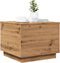 vidaXL - Salontafel - met - LED-verlichting - 50x50x40cm - artisanaal - eikenkleur