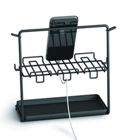 Metaltex - Sieradenrek MyPockets - Tablet Houder en Telefoon Standaard - Zonnebril en Agenda Opberger - 26x14x23 cm - Matzwart