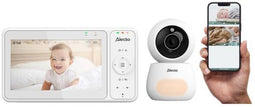Alecto DVM2060 - Babyfoon met Camera - 5″ kleurendisplay Wifi - Uitbreidbaar tot 4 camera's - Wit