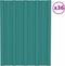vidaXL - Dakpanelen - 36 - st - 60x45 - cm - gegalvaniseerd - staal - groen