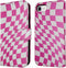 iMoshion Hoesje Geschikt voor iPhone SE (2022) / SE (2020) / 8 / 7 / 6s / 6 Hoesje Met Pasjeshouder - iMoshion Design Bookcase smartphone - Roze / Retro Pink