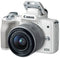 Canon EOS M50 - Systeemcamera - 21,4 MP 4K video - Wit