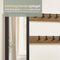 O'DADDY® Garderoberek - Kapstok - Schoenrek - Spiegel - Vintage Look - Zwart en bruin