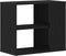vidaXL - Dressoir - Zwart - Eik - 60x30x50 - cm - Bewerkt - Hout