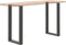 vidaXL - Salontafelpoten - 2 - st - U-vormig - 40x(90-91) - cm - staal - antraciet