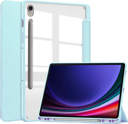 imoshion Tablet Hoes - Geschikt voor Samsung Galaxy Tab S9 11.0 inch - Trifold Hardcase Bookcase - Lichtblauw