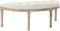 Kruk DKD Home Decor 125 x 43 x 48 cm Natuurlijk Beige Rubberwood Plastic