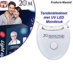 Tandenbleekset met UV LED Mondstuk