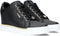 GUESS Faster2 - Hoge sneakers - Leer - Wedgehak 8 cm - Zwart - Maat 39