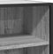 vidaXL - Dressoir - 35,5x35x76 - cm - bewerkt - hout - en - metaal - grijs - sonoma