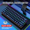 HXSJ V900 - Bedraad Mechanisch Gaming Toetsenbord - RGB - Blue Switch - 61 Keys - QWERTY - Zwart