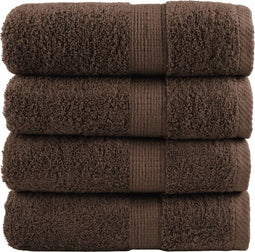 vidaXL - Gastendoekjes - SOLUND - 4 - st - 600 - g/m² - 30x30 - cm - bruin
