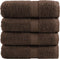vidaXL - Gastendoekjes - SOLUND - 4 - st - 600 - g/m² - 30x30 - cm - bruin