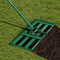 Coast Gazonhark - Ergonomische handgreep - Metaal - 75 x 25 cm - 170 cm - Groen