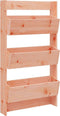 vidaXL - Plantenbak - wandmontage - 3-laags - 60x18,5x110 - cm - douglashout