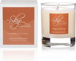 Geurkaars Gember en Nootmuskaat Small - 30 uur - Sojawas - Isle of Skye Candle