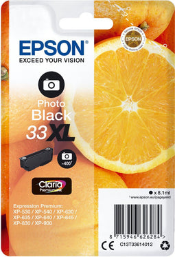 Epson 33XL - Inktcartridge - Hoge capaciteit - Foto zwart